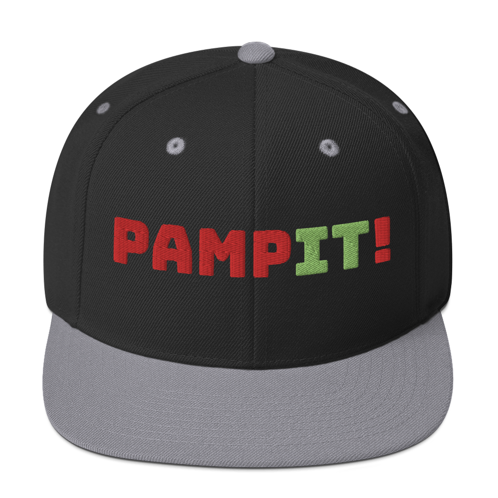 PampIT Snapback Hat -- Red and Green