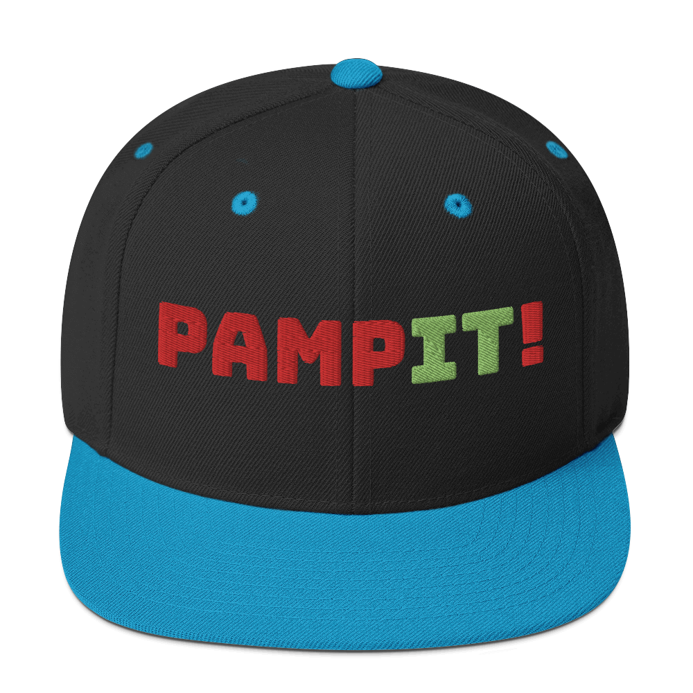 PampIT Snapback Hat -- Red and Green