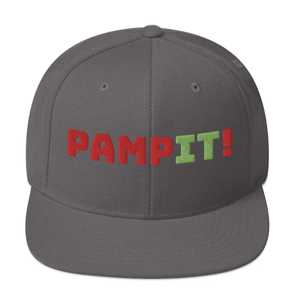 PampIT Snapback Hat -- Red and Green