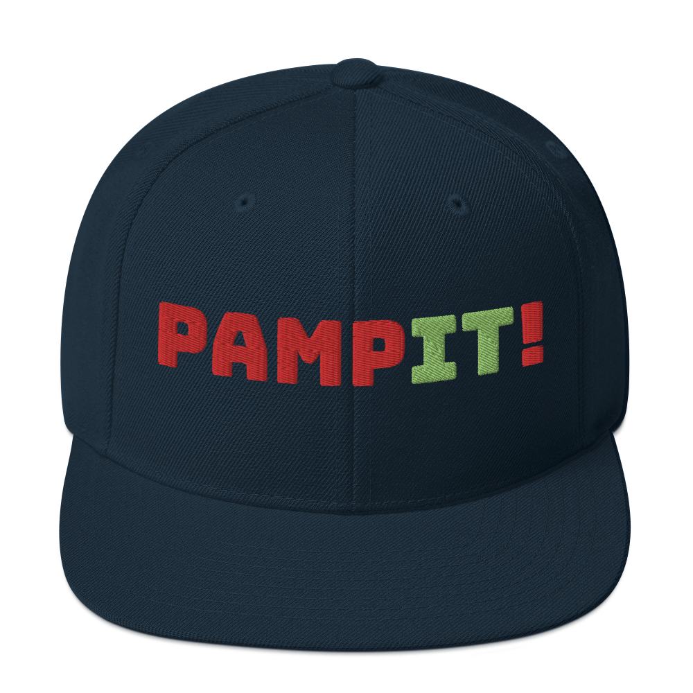 PampIT Snapback Hat -- Red and Green