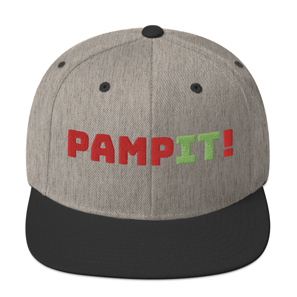 PampIT Snapback Hat -- Red and Green