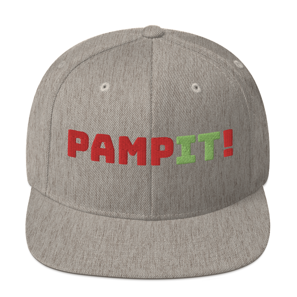 PampIT Snapback Hat -- Red and Green