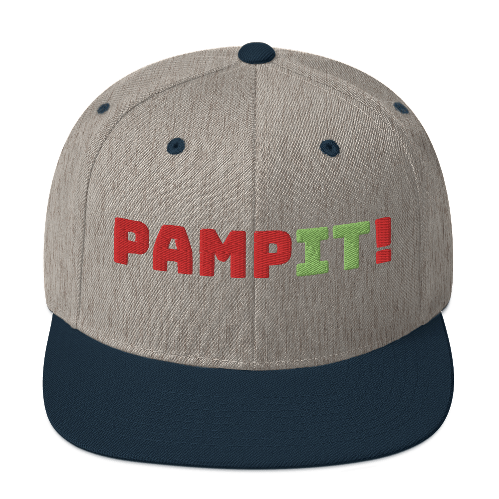 PampIT Snapback Hat -- Red and Green
