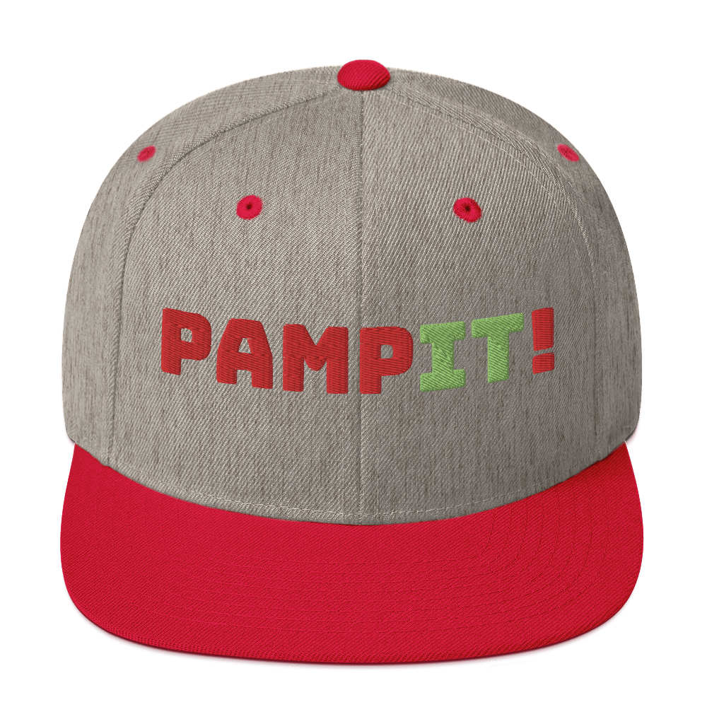 PampIT Snapback Hat -- Red and Green