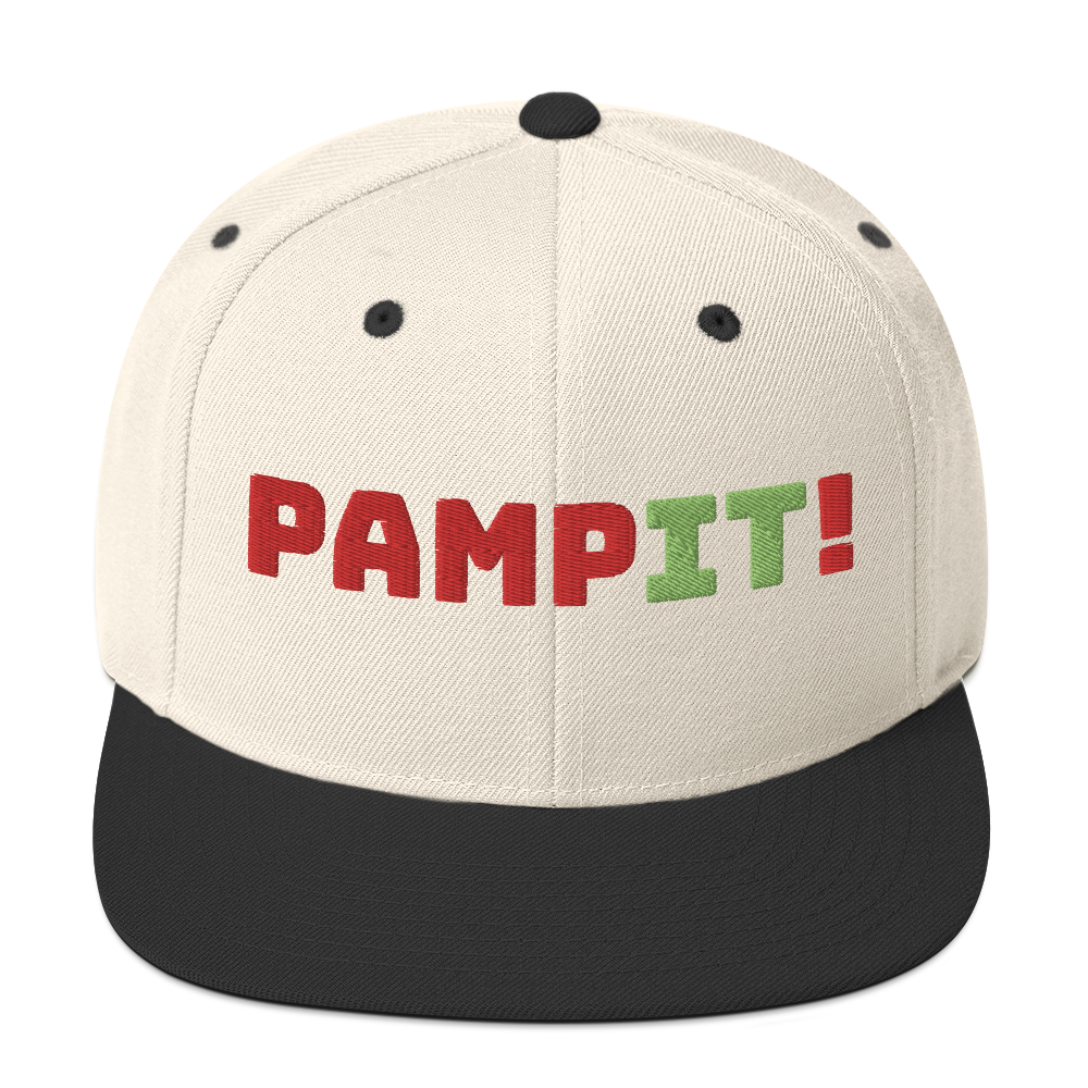 PampIT Snapback Hat -- Red and Green