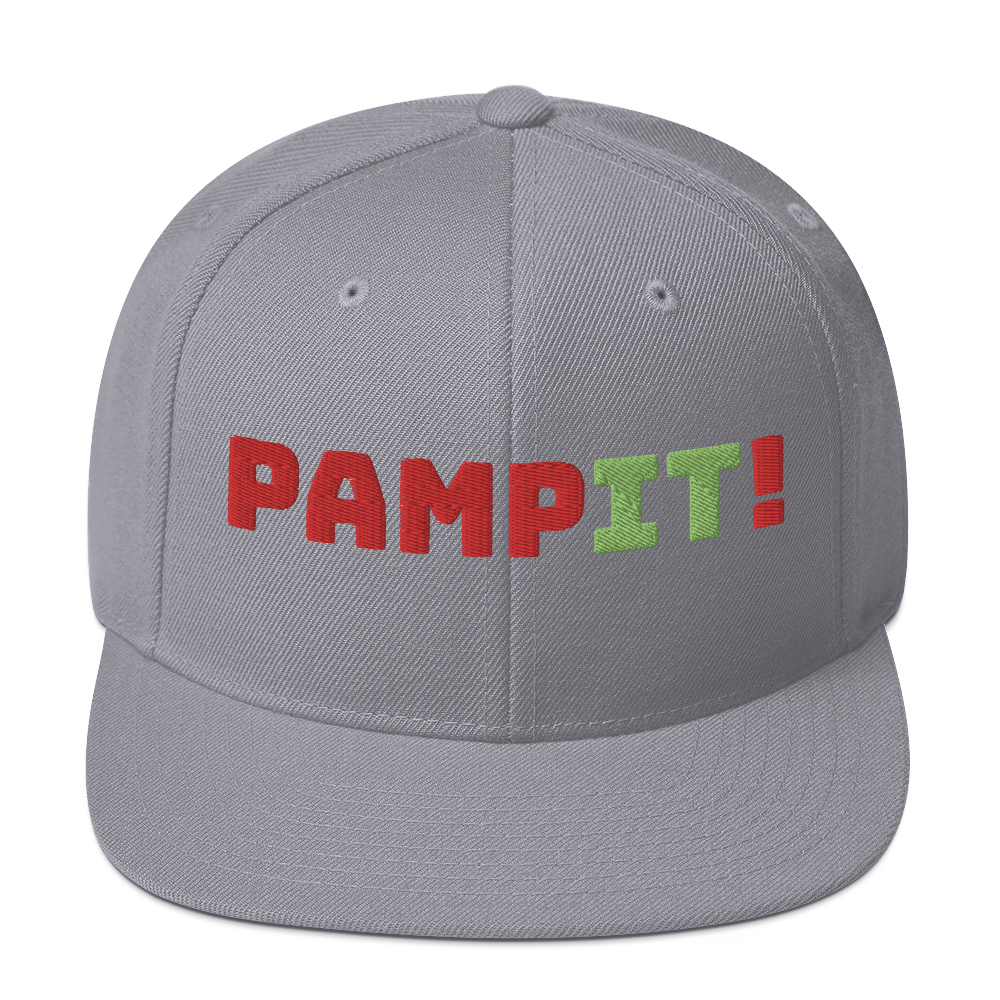 PampIT Snapback Hat -- Red and Green