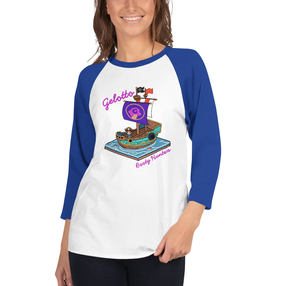 Gelotto Booty Hunter 3/4 sleeve raglan shirt