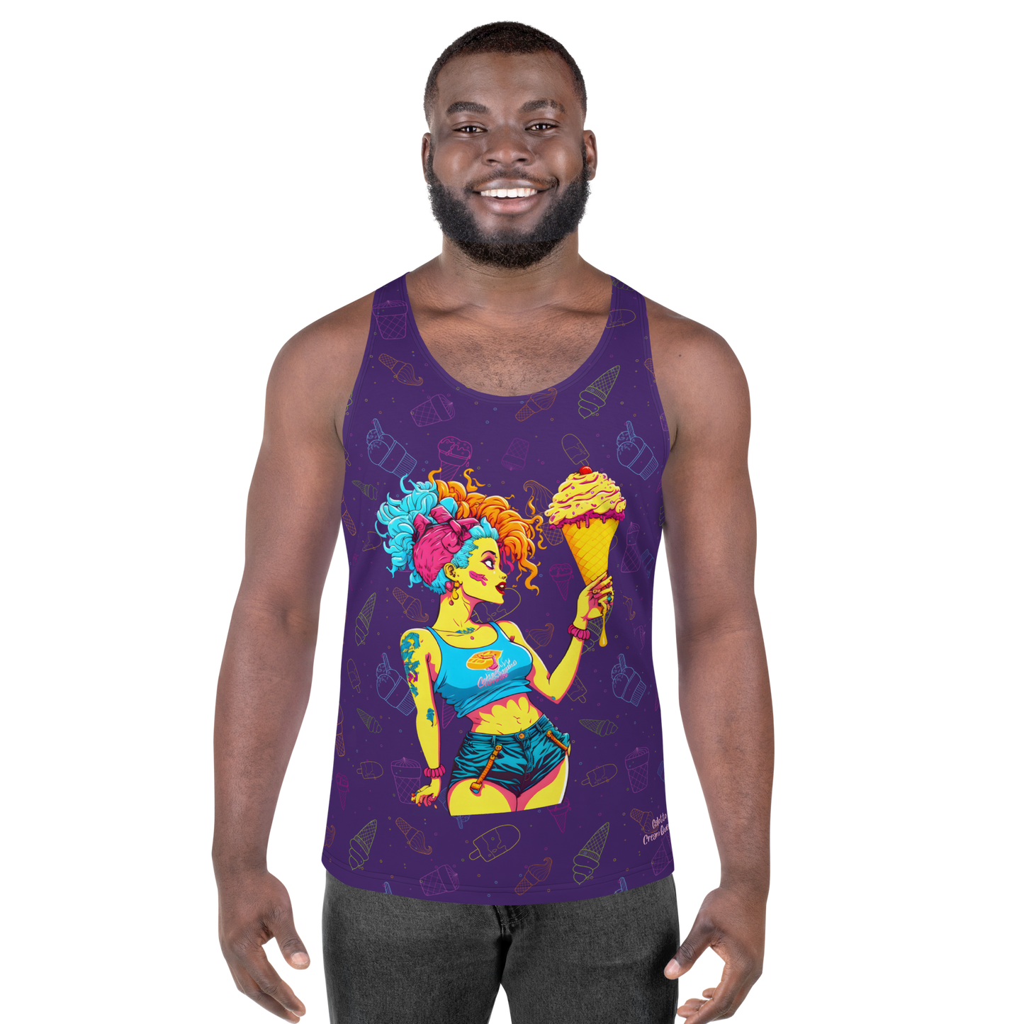 Cream Queen Unisex Tank Top