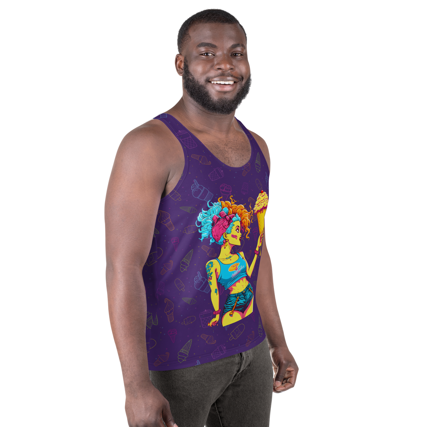 Cream Queen Unisex Tank Top