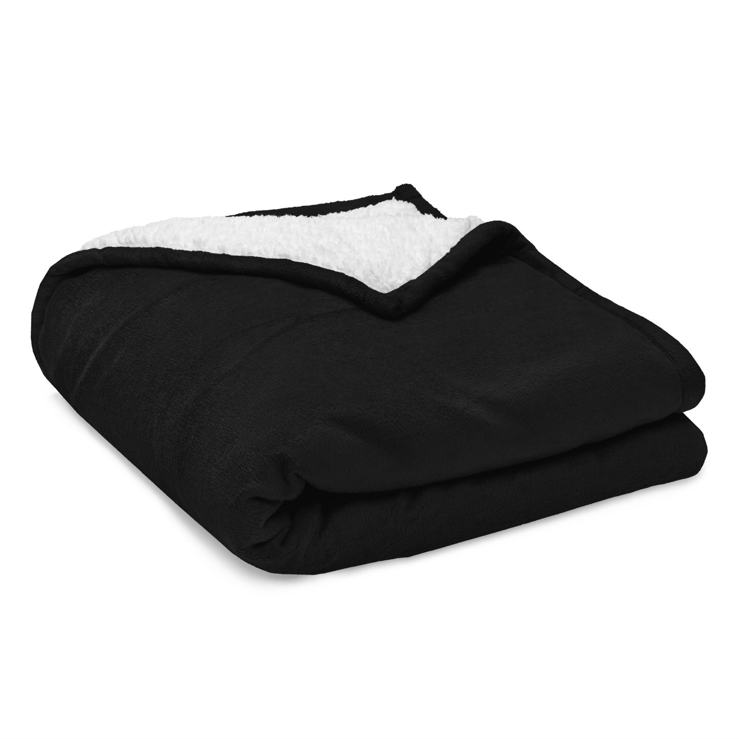Gelotto logo Super-Soft sherpa blanket (grey and black logo)
