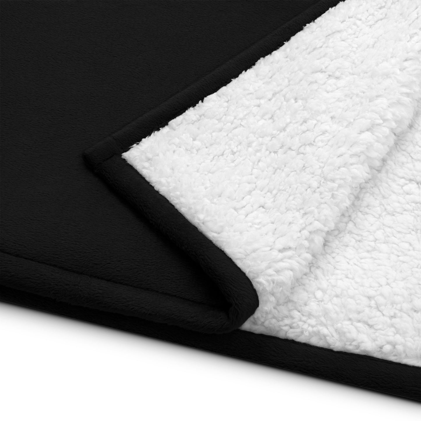 Gelotto logo Super-Soft sherpa blanket (grey and black logo)