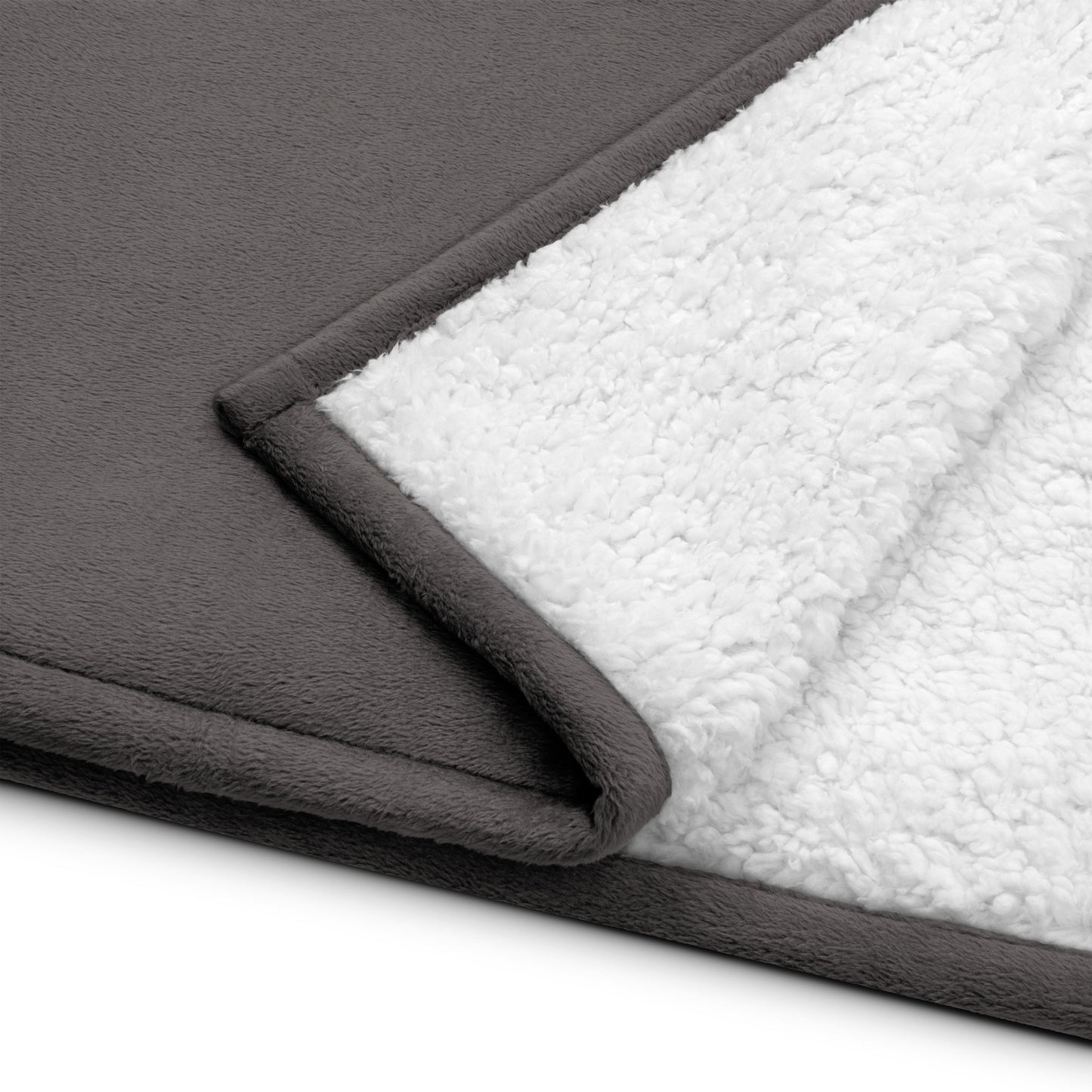 Gelotto logo Super-Soft sherpa blanket (grey and black logo)
