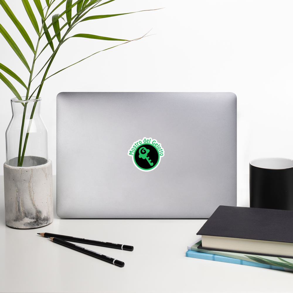 Mostro del Gelotto / GKEY Bubble-free stickers (green and black logo)