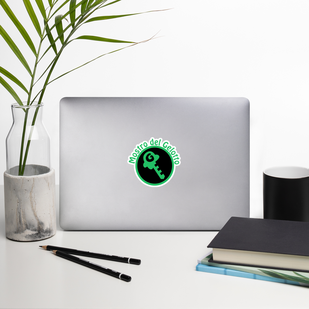 Mostro del Gelotto / GKEY Bubble-free stickers (green and black logo)