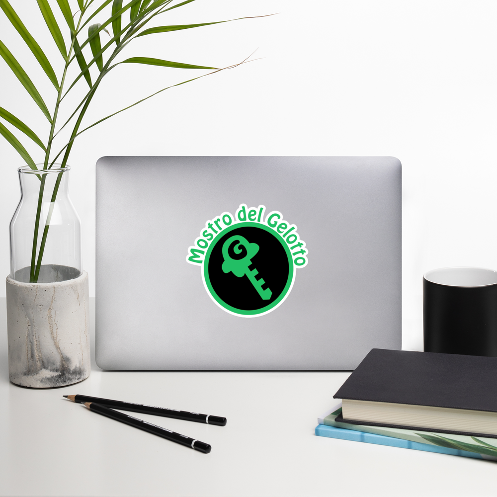 Mostro del Gelotto / GKEY Bubble-free stickers (green and black logo)