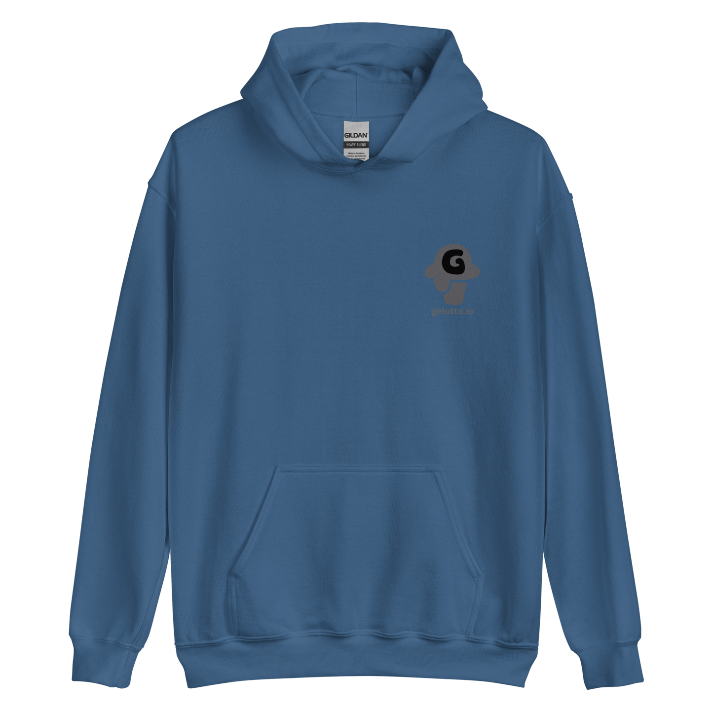 Gelotto logo Unisex Hoodie (grey and black logo)