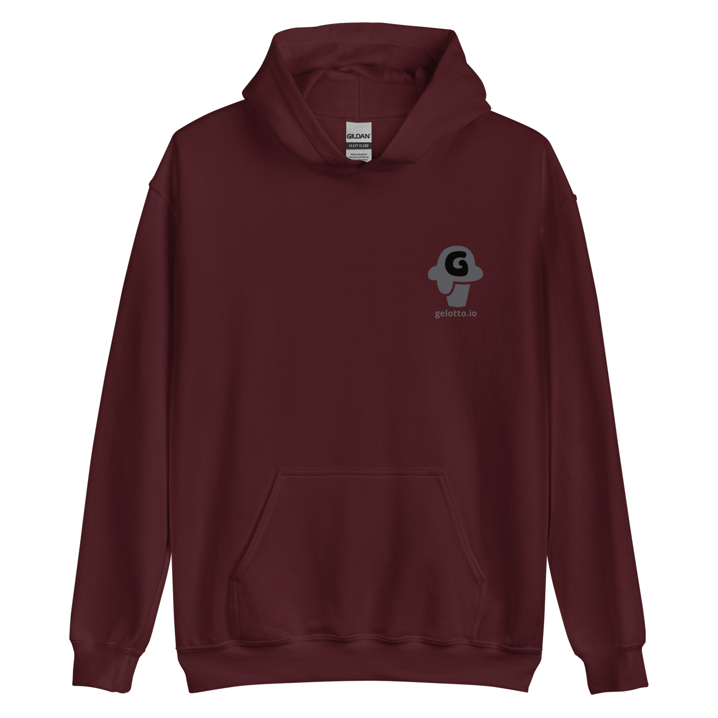 Gelotto logo Unisex Hoodie (grey and black logo)