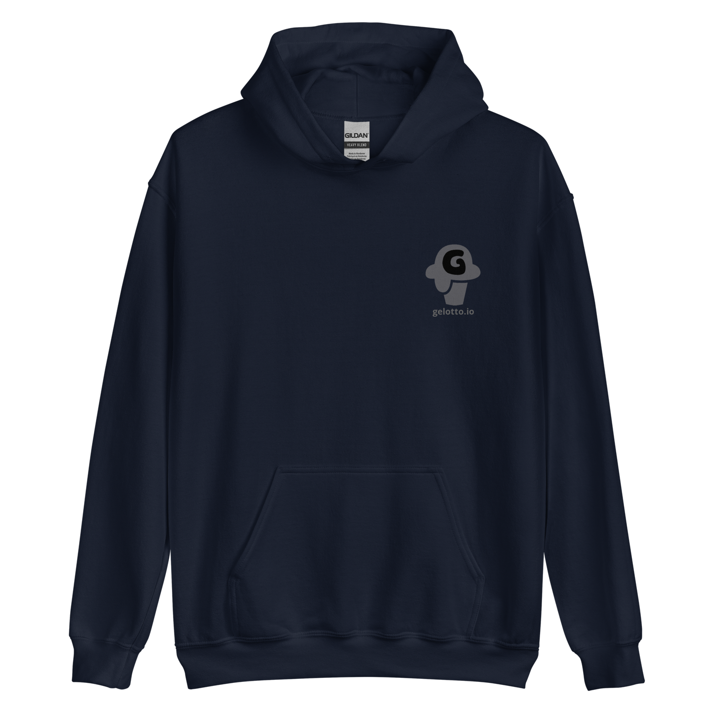 Gelotto logo Unisex Hoodie (grey and black logo)