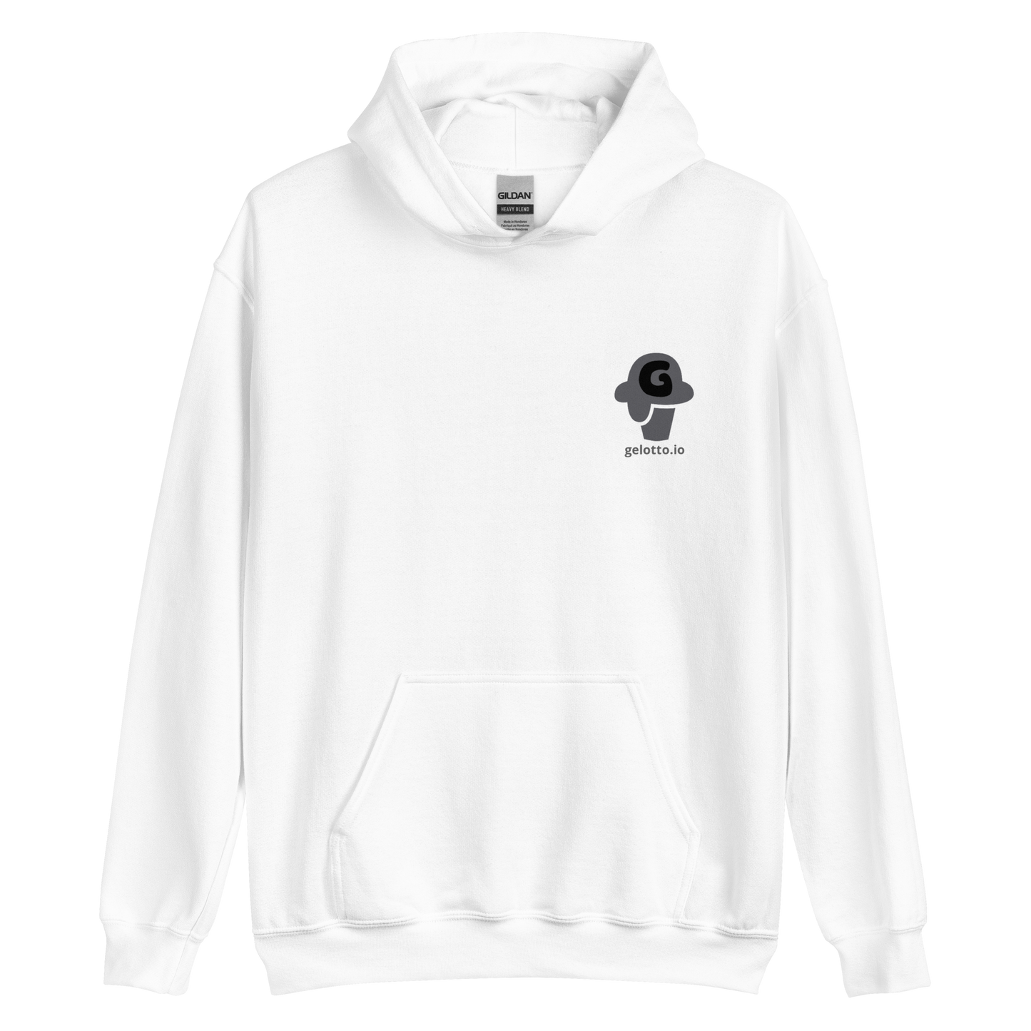 Gelotto logo Unisex Hoodie (grey and black logo)