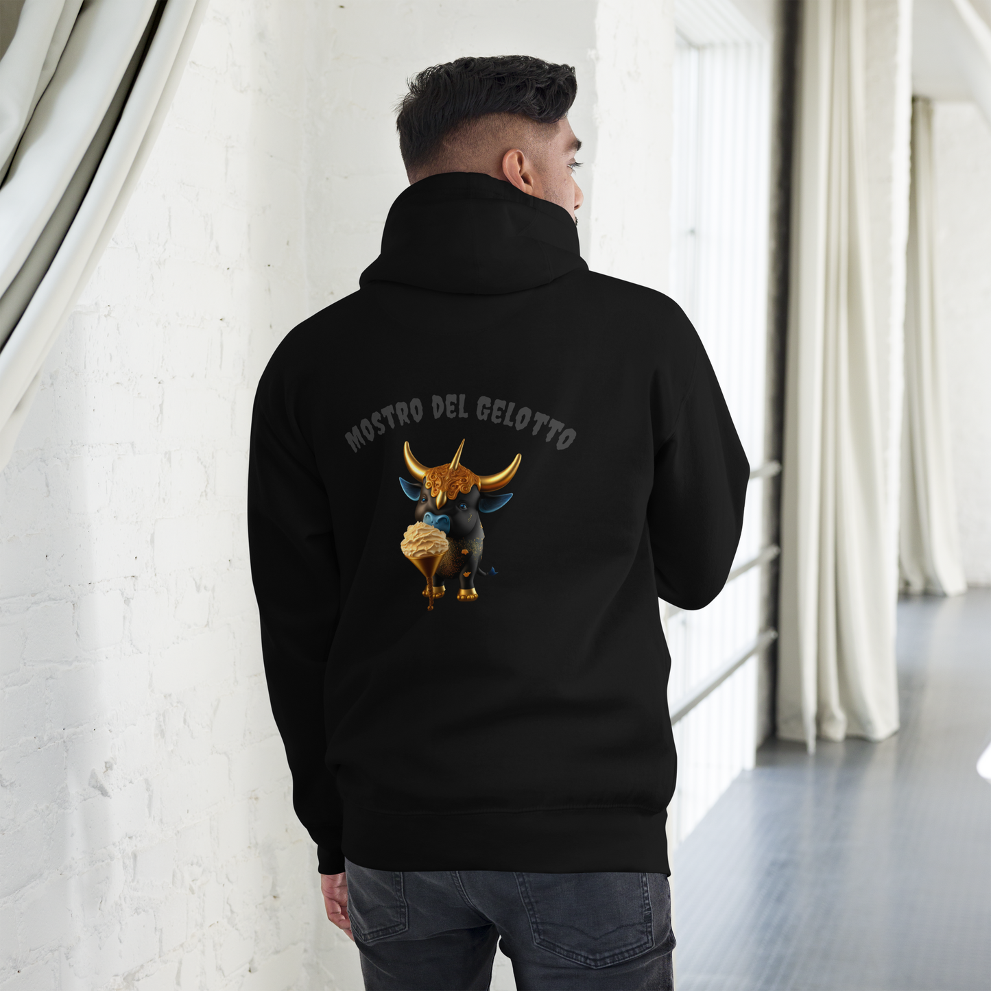 Mostro del Gelotto Unisex Hoodie (Bull)