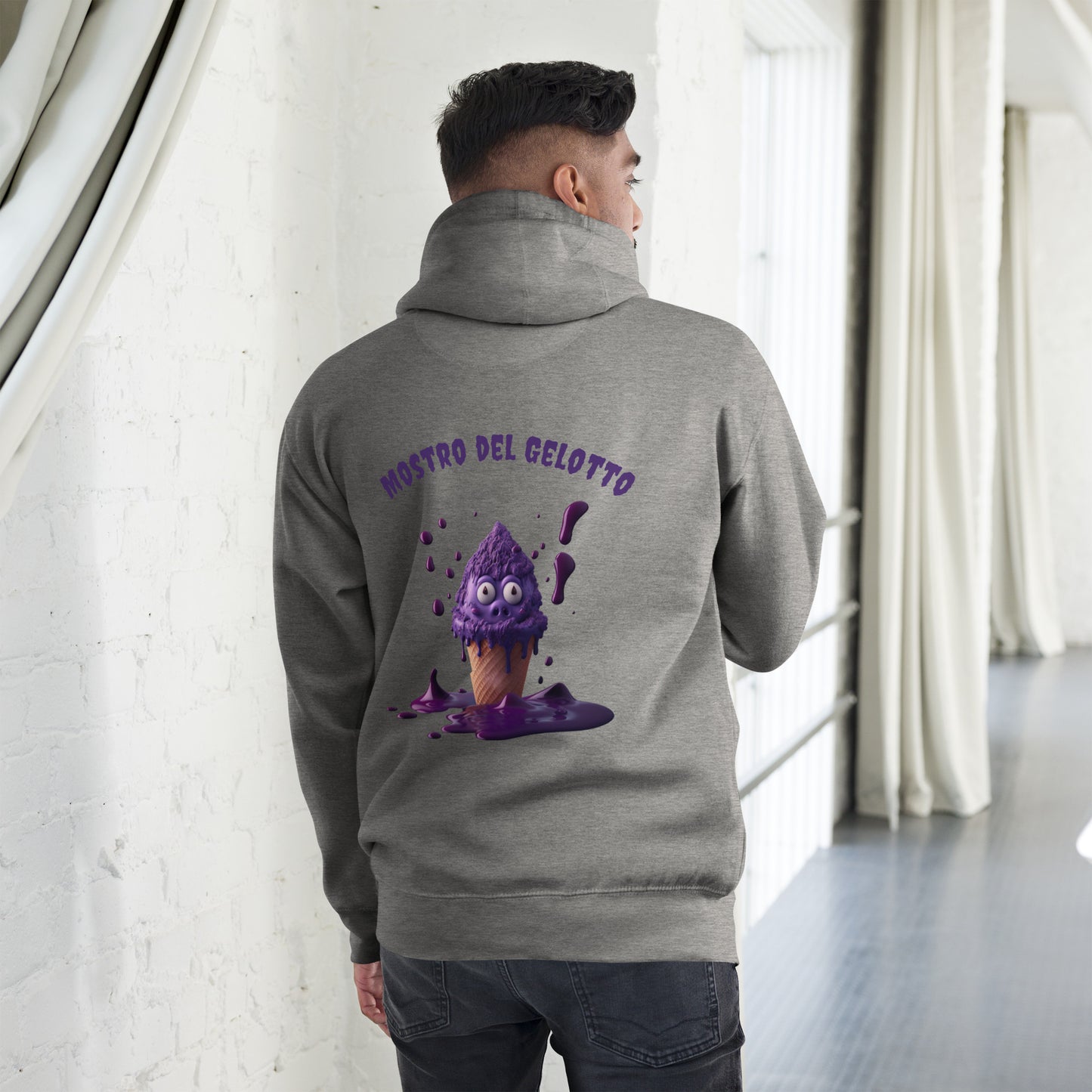 Mostro del Gelotto Unisex Hoodie (Purple Pig)
