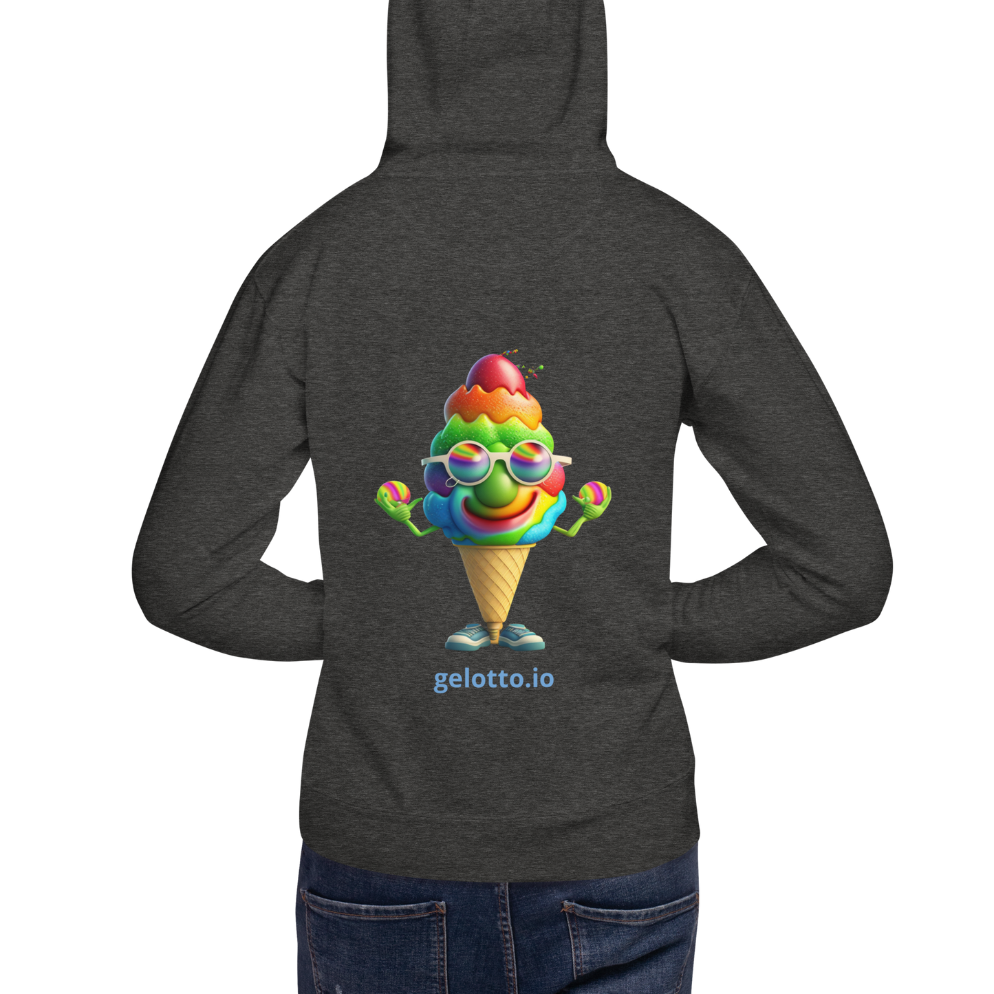 Mostro del Gelotto Unisex Hoodie (Rainbow Mostro 2)