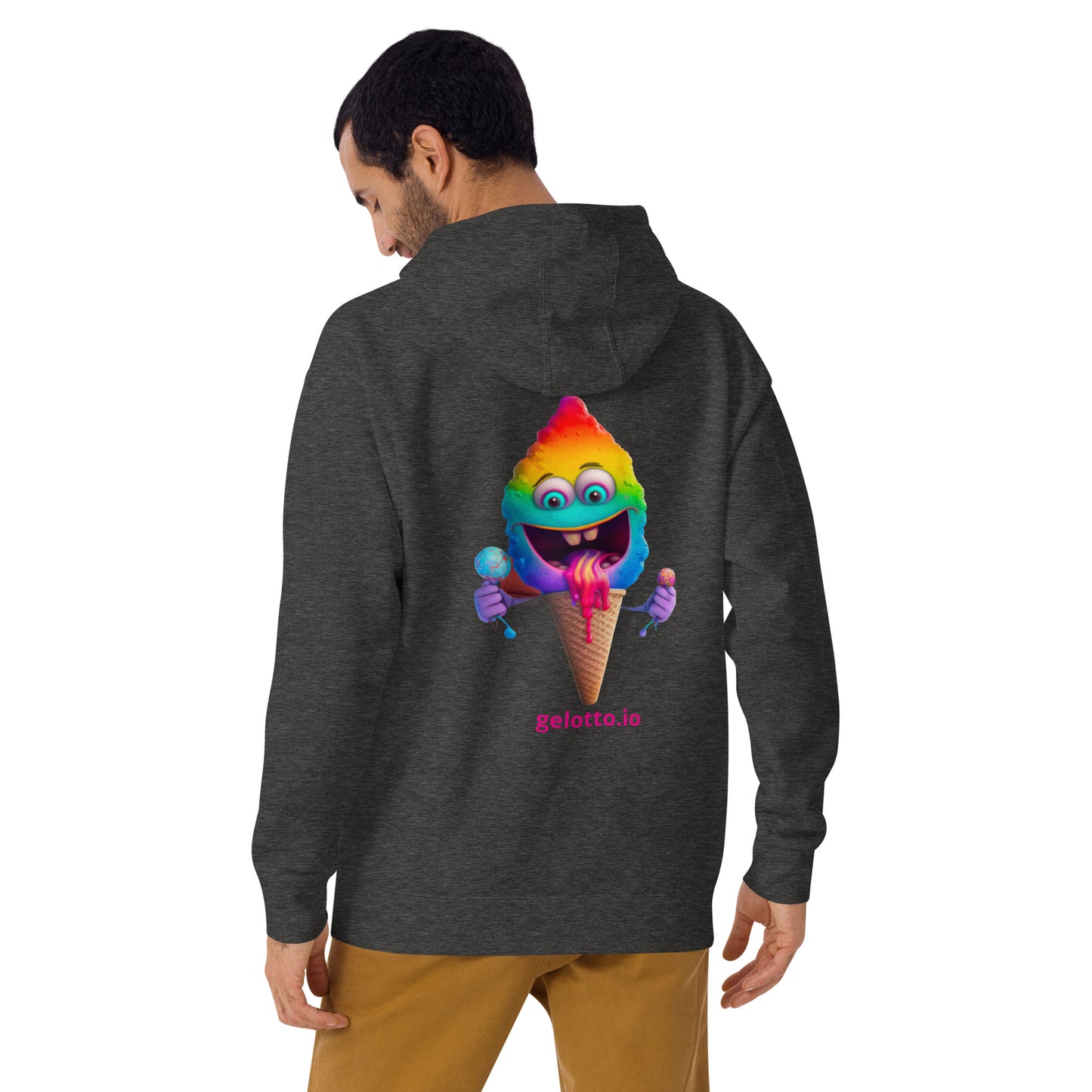 Mostro del Gelotto Unisex Hoodie (Rainbow Mostro 3)
