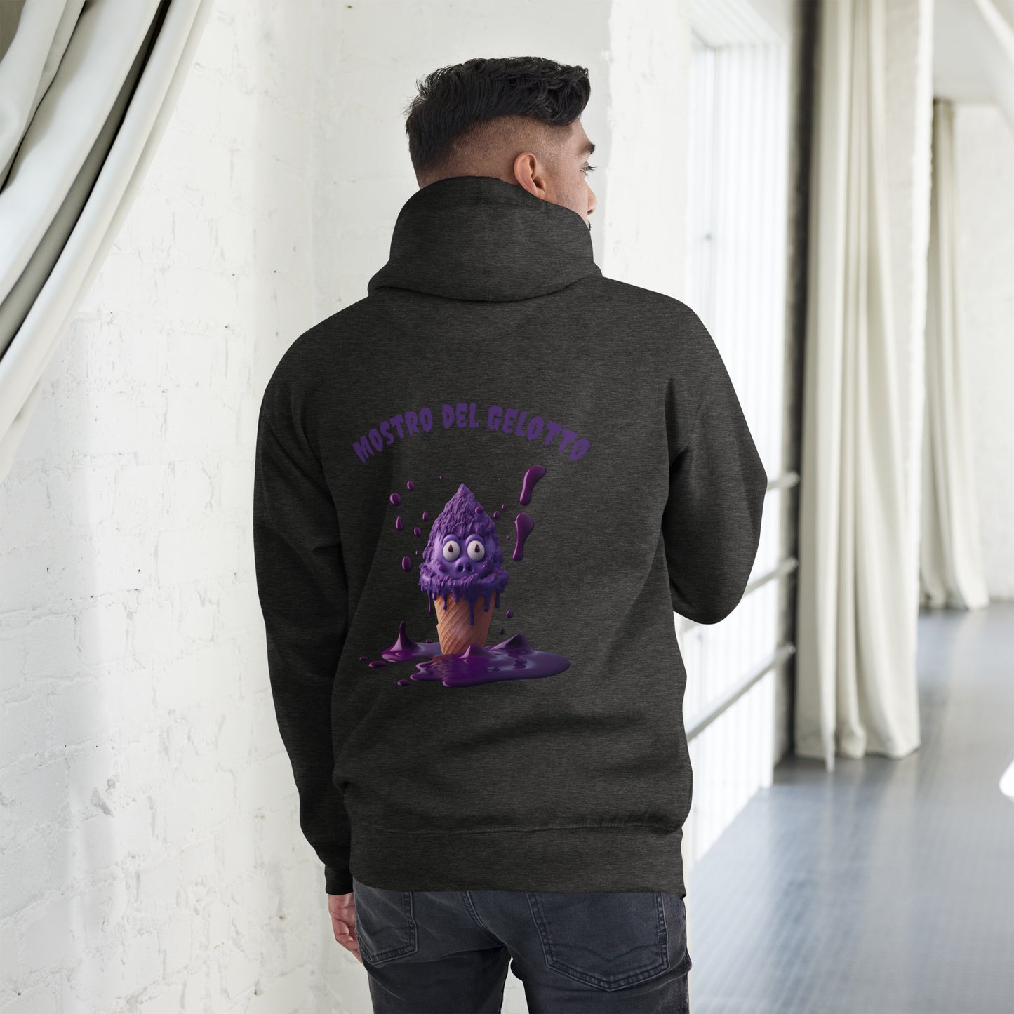 Mostro del Gelotto Unisex Hoodie (Purple Pig)