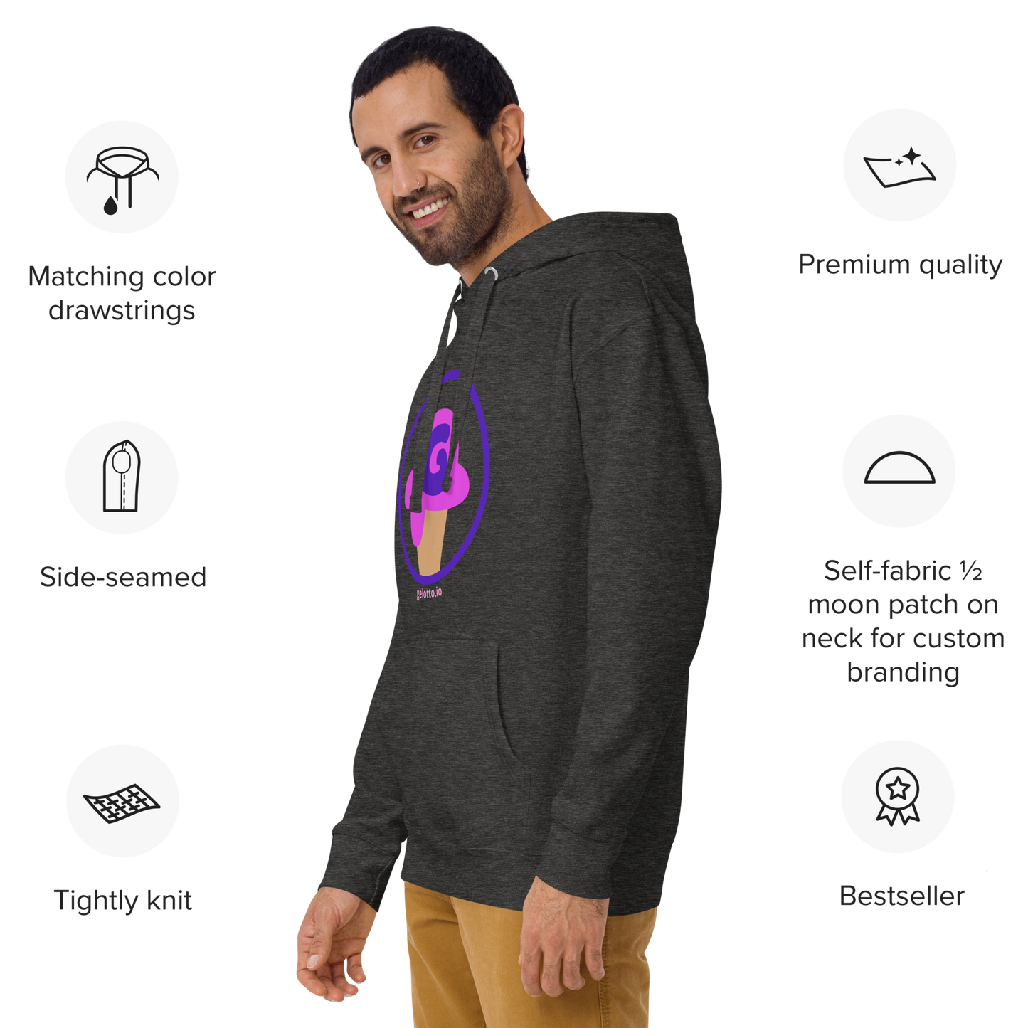 Gelotto logo Unisex Hoodie (OG logo)