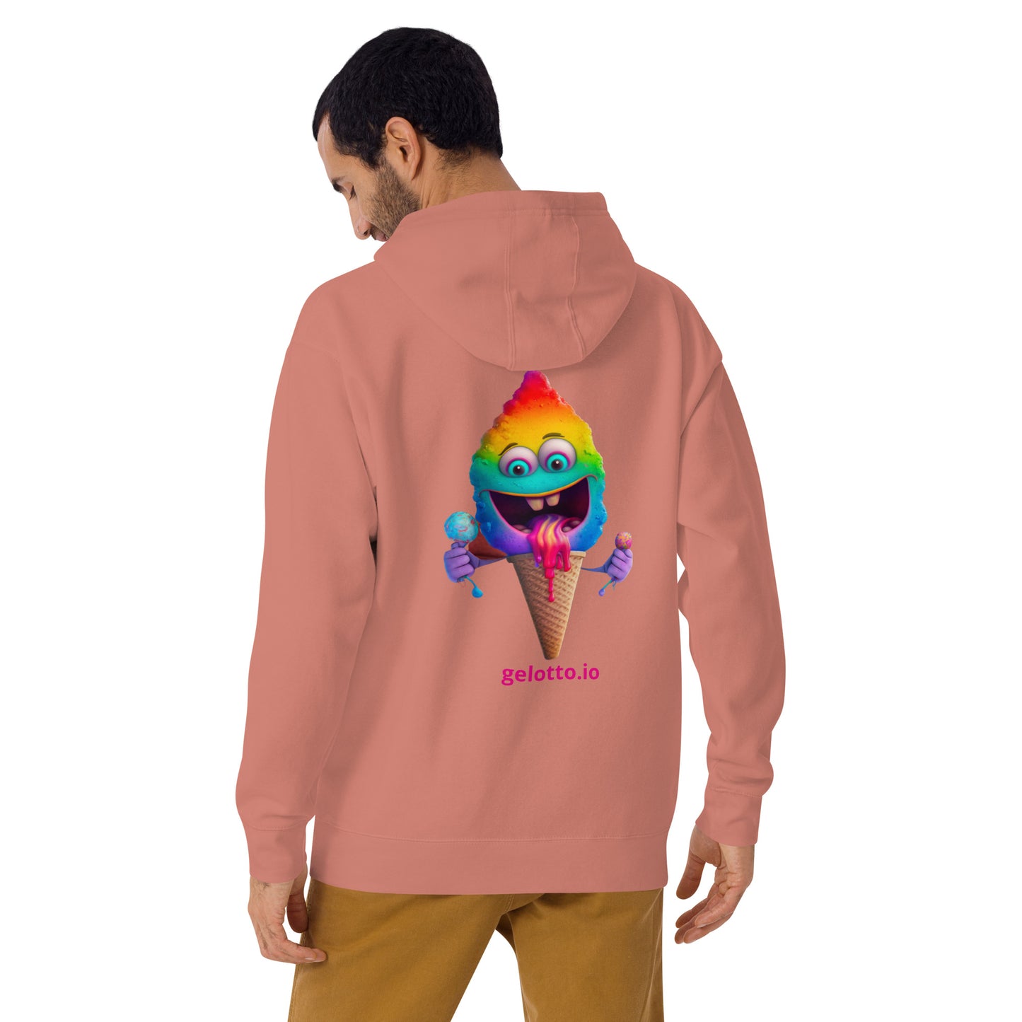 Mostro del Gelotto Unisex Hoodie (Rainbow Mostro 3)