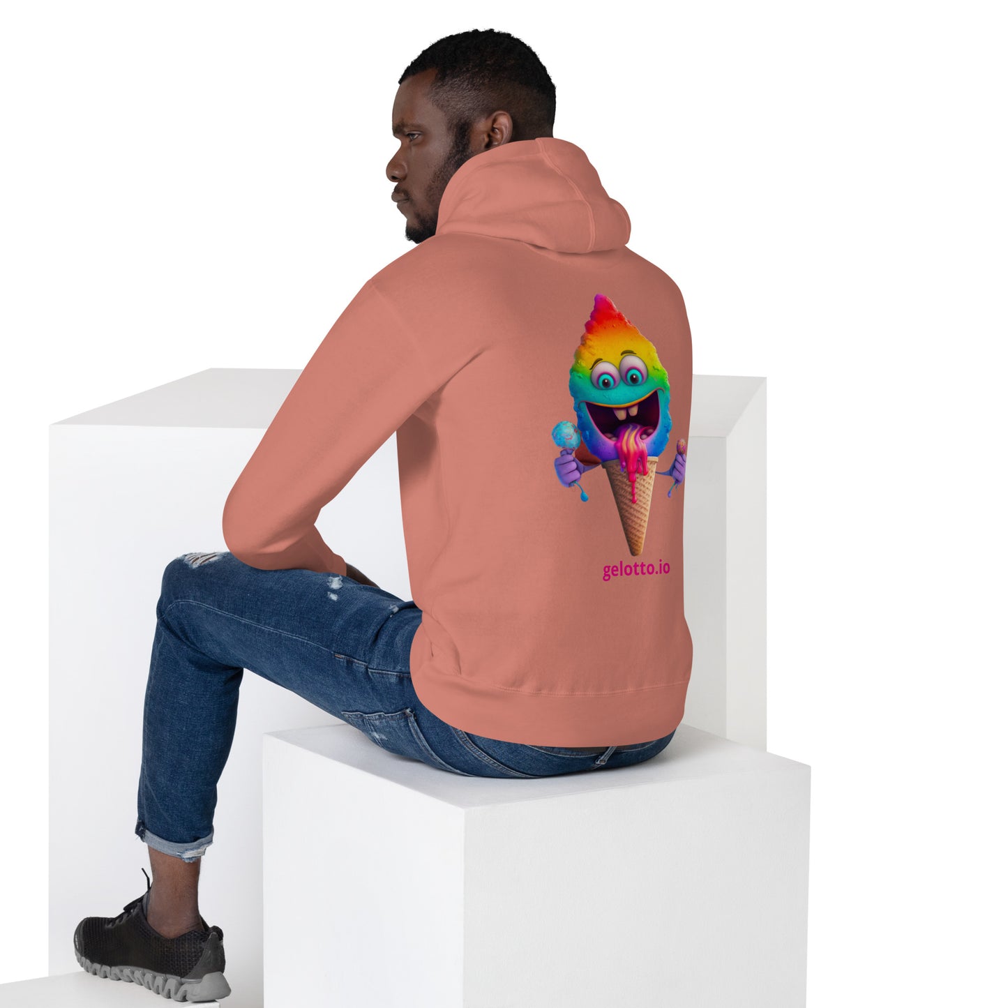 Mostro del Gelotto Unisex Hoodie (Rainbow Mostro)