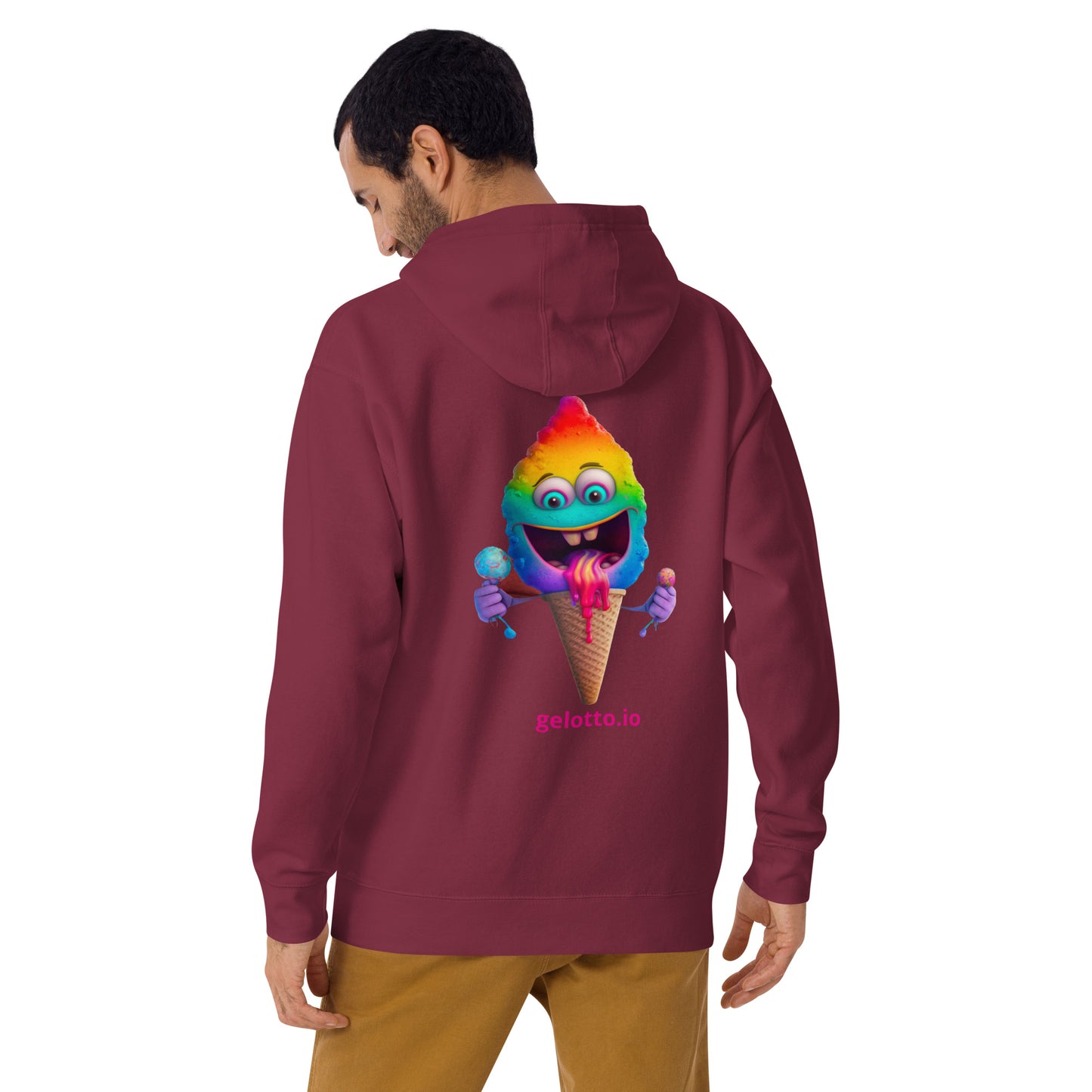 Mostro del Gelotto Unisex Hoodie (Rainbow Mostro 3)