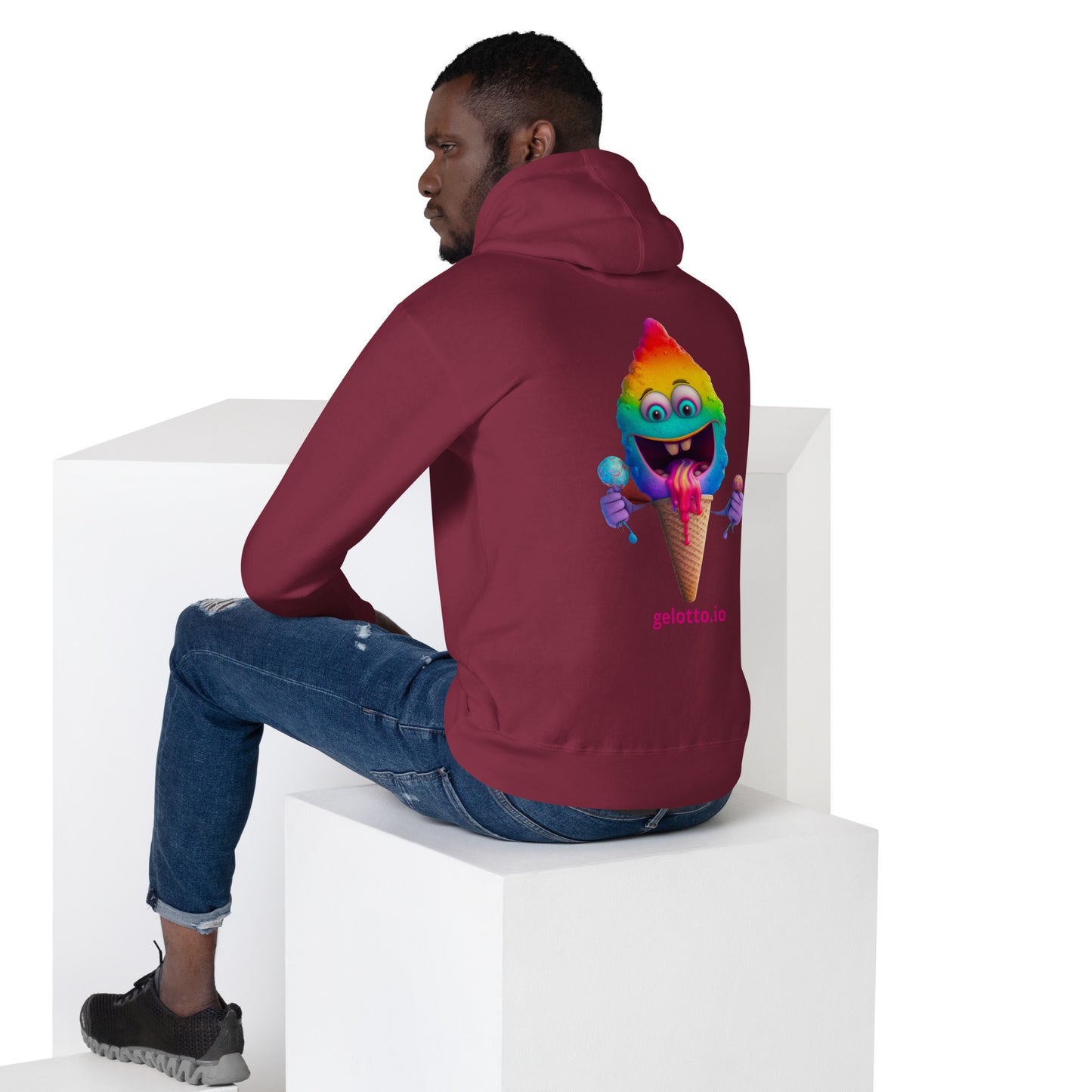Mostro del Gelotto Unisex Hoodie (Rainbow Mostro)
