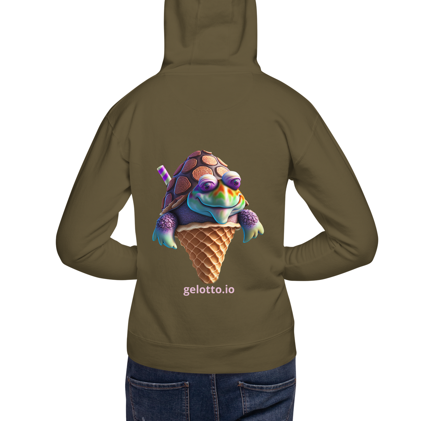 Mostro del Gelotto Unisex Hoodie (Turtle)