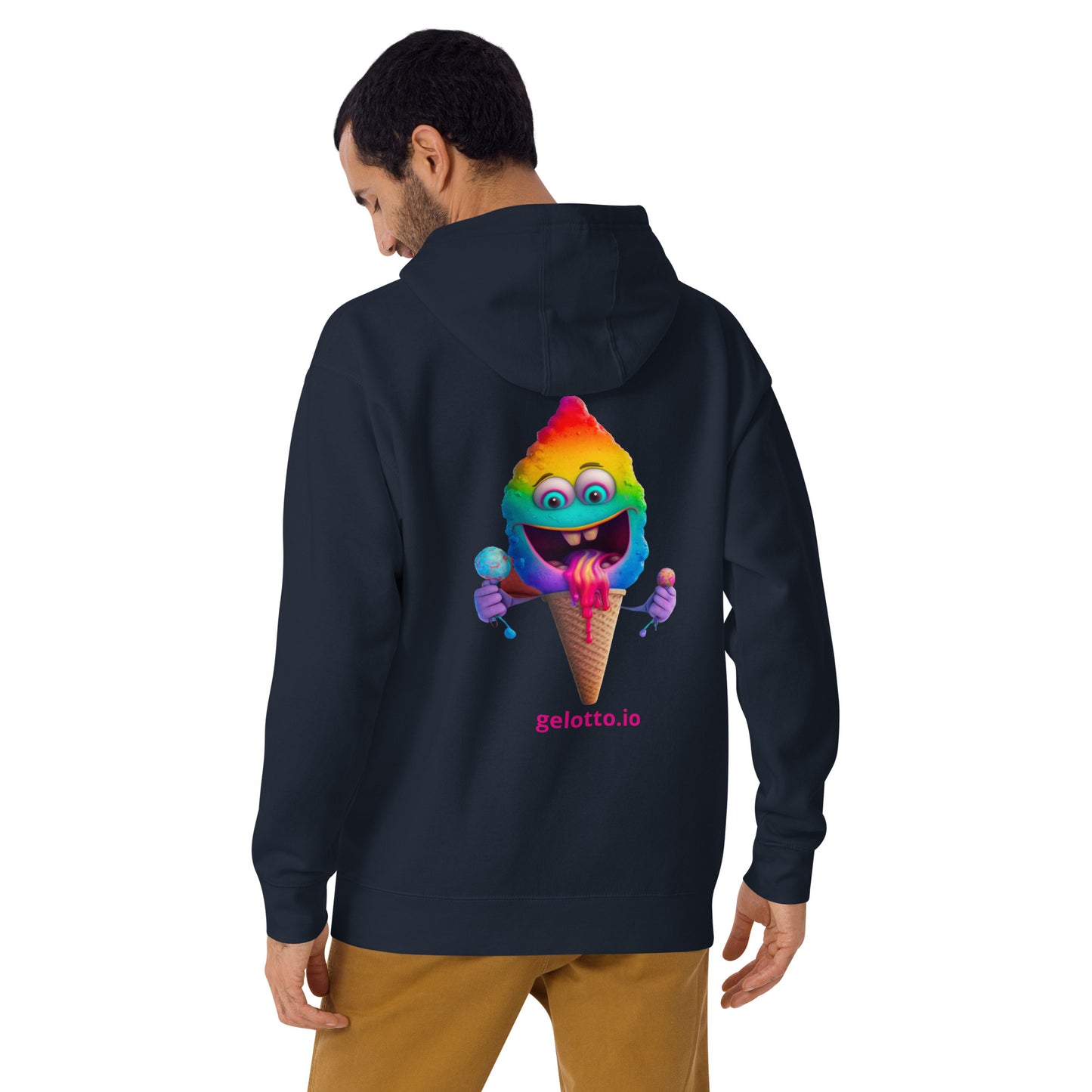 Mostro del Gelotto Unisex Hoodie (Rainbow Mostro 3)
