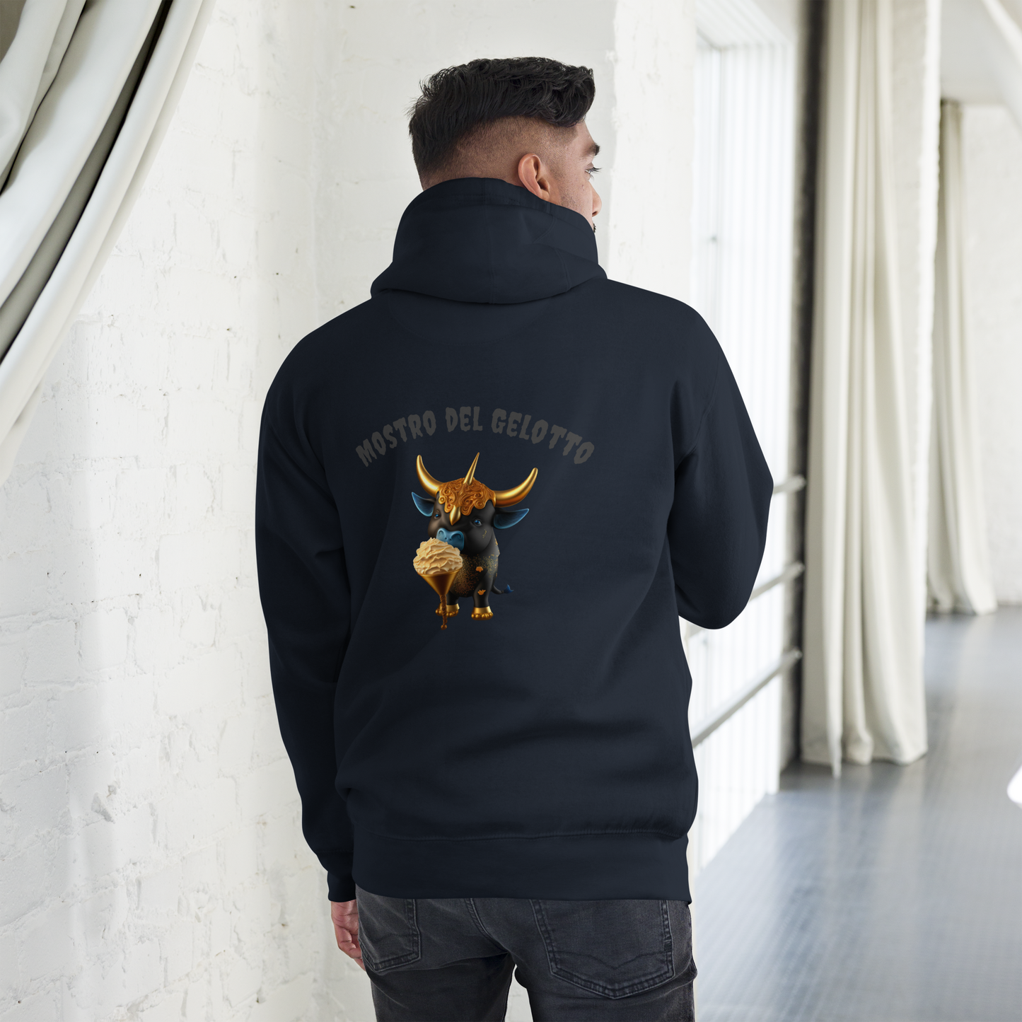 Mostro del Gelotto Unisex Hoodie (Bull)