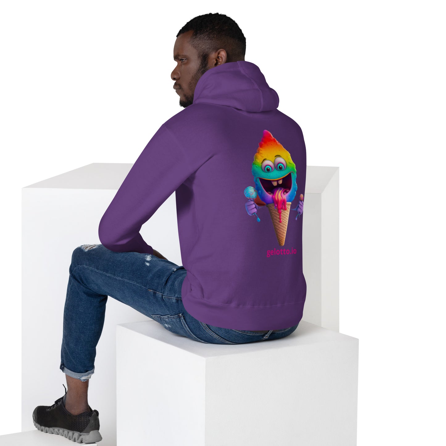 Mostro del Gelotto Unisex Hoodie (Rainbow Mostro)