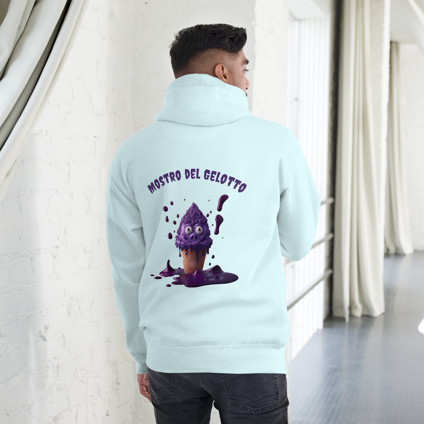 Mostro del Gelotto Unisex Hoodie (Purple Pig)