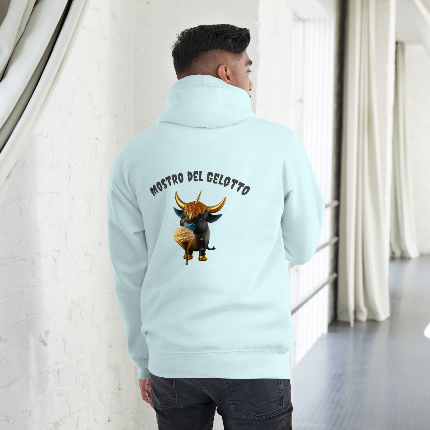 Mostro del Gelotto Unisex Hoodie (Bull)