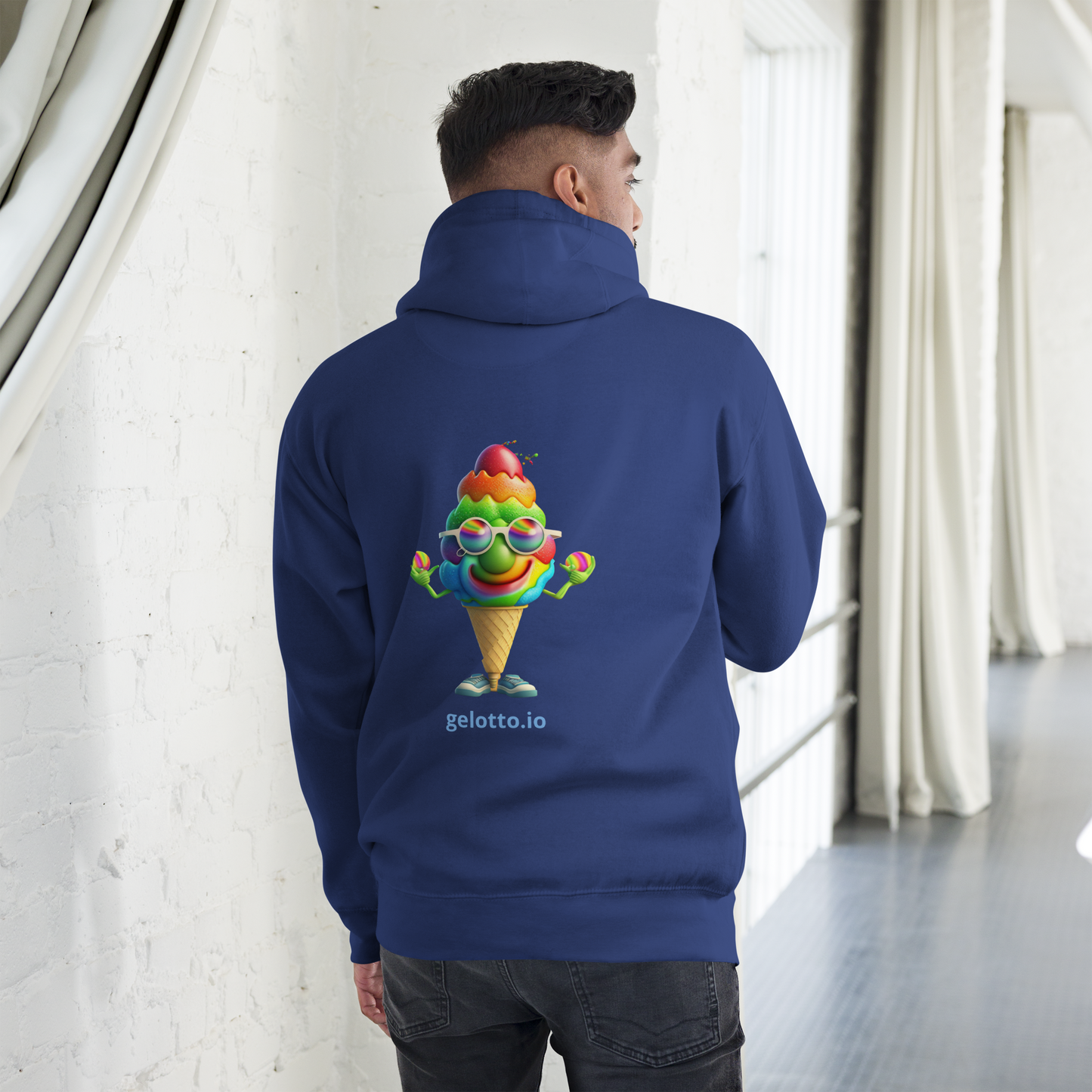 Mostro del Gelotto Unisex Hoodie (Rainbow Mostro 2)