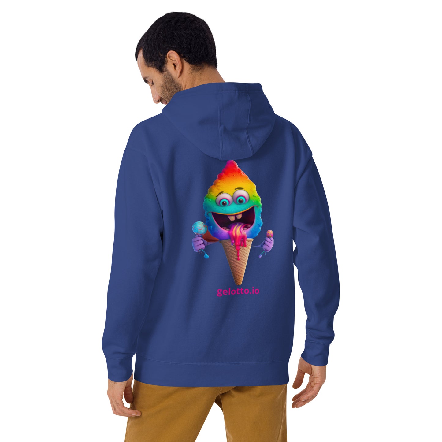 Mostro del Gelotto Unisex Hoodie (Rainbow Mostro 3)