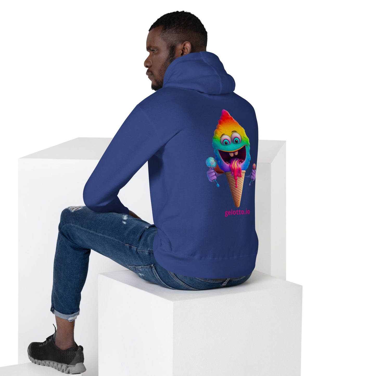 Mostro del Gelotto Unisex Hoodie (Rainbow Mostro)