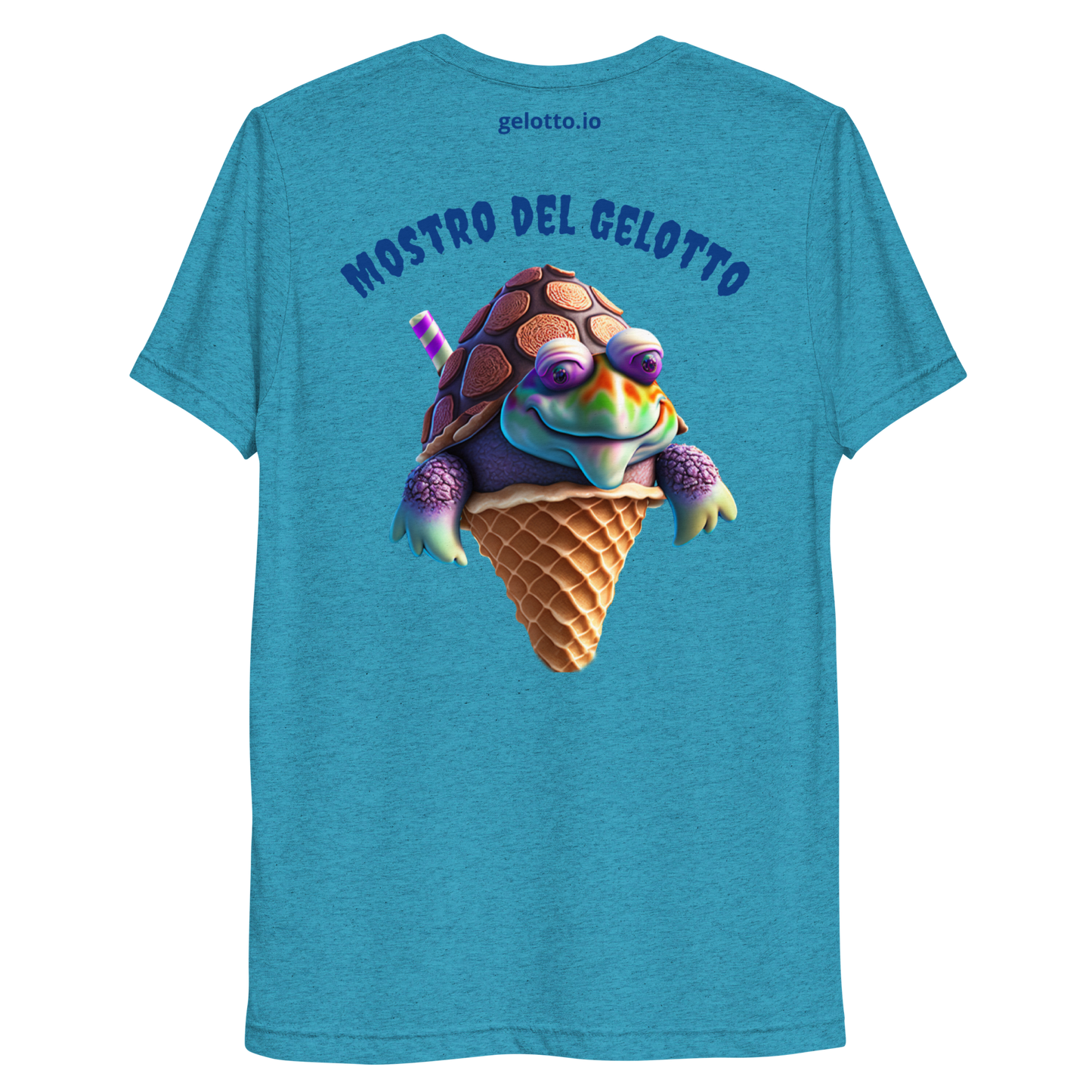 Mostro del Gelotto Super-Soft Short sleeve t-shirt (Turtle)