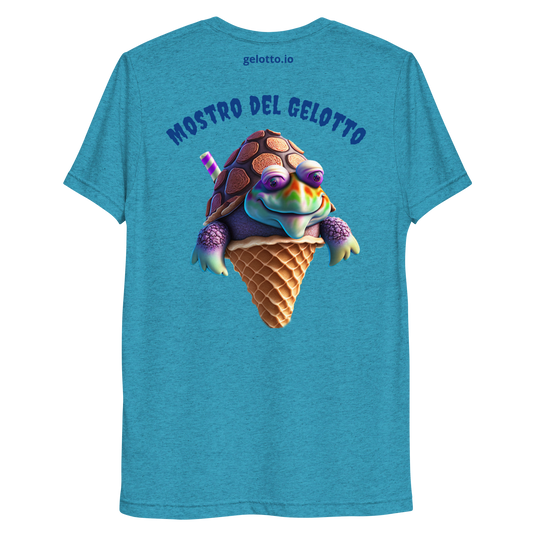 Mostro del Gelotto Super-Soft Short sleeve t-shirt (Turtle)