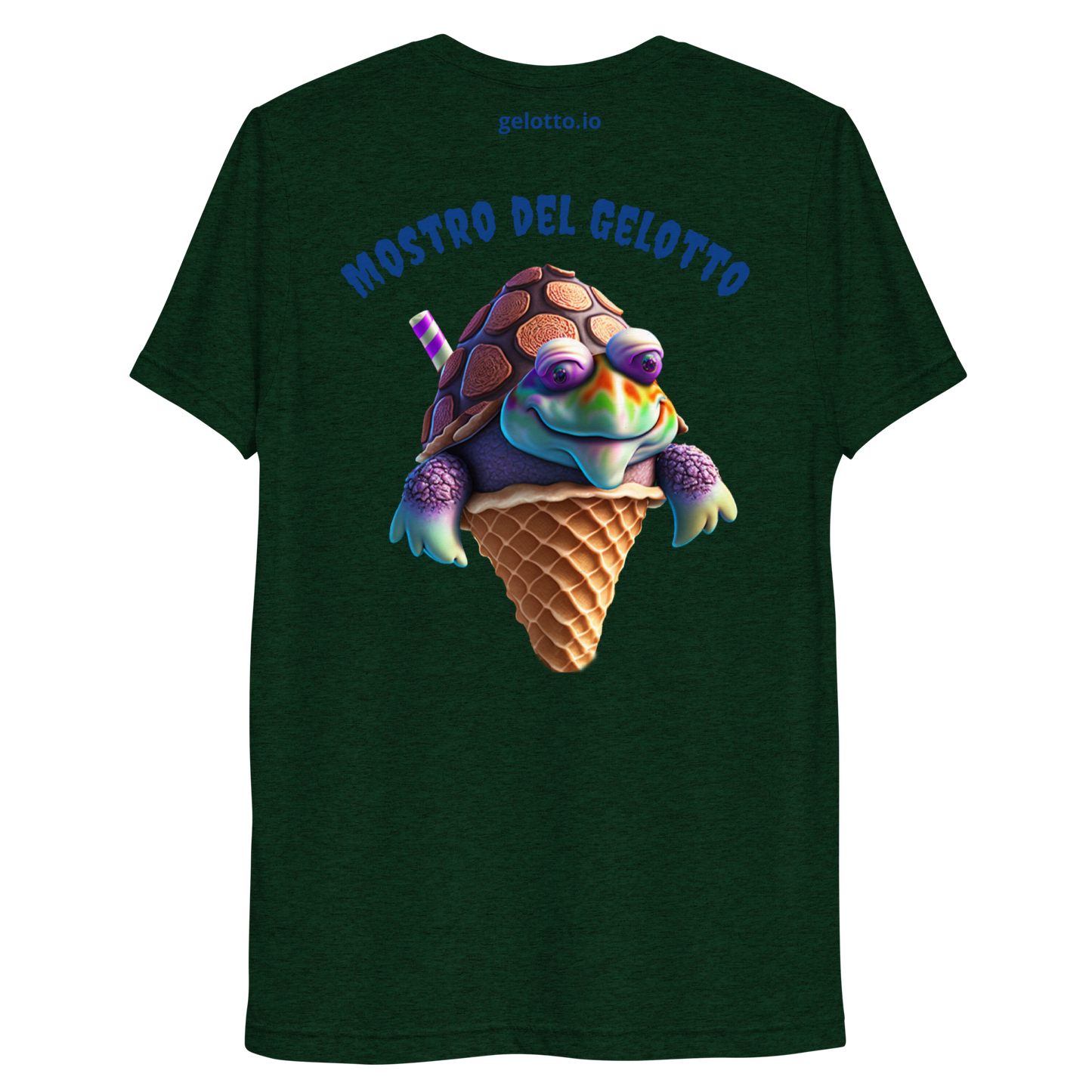 Mostro del Gelotto Super-Soft Short sleeve t-shirt (Turtle)