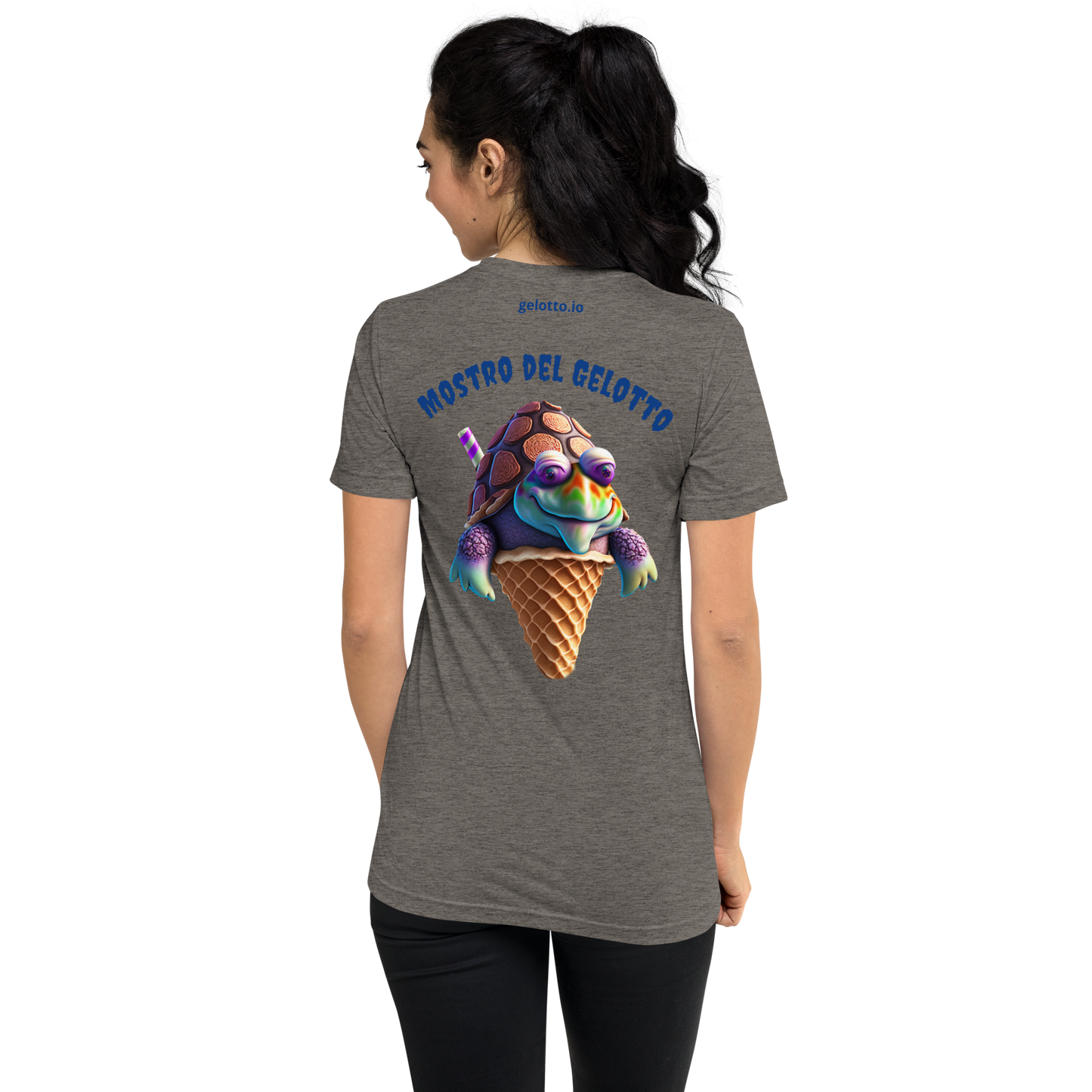 Mostro del Gelotto Super-Soft Short sleeve t-shirt (Turtle)