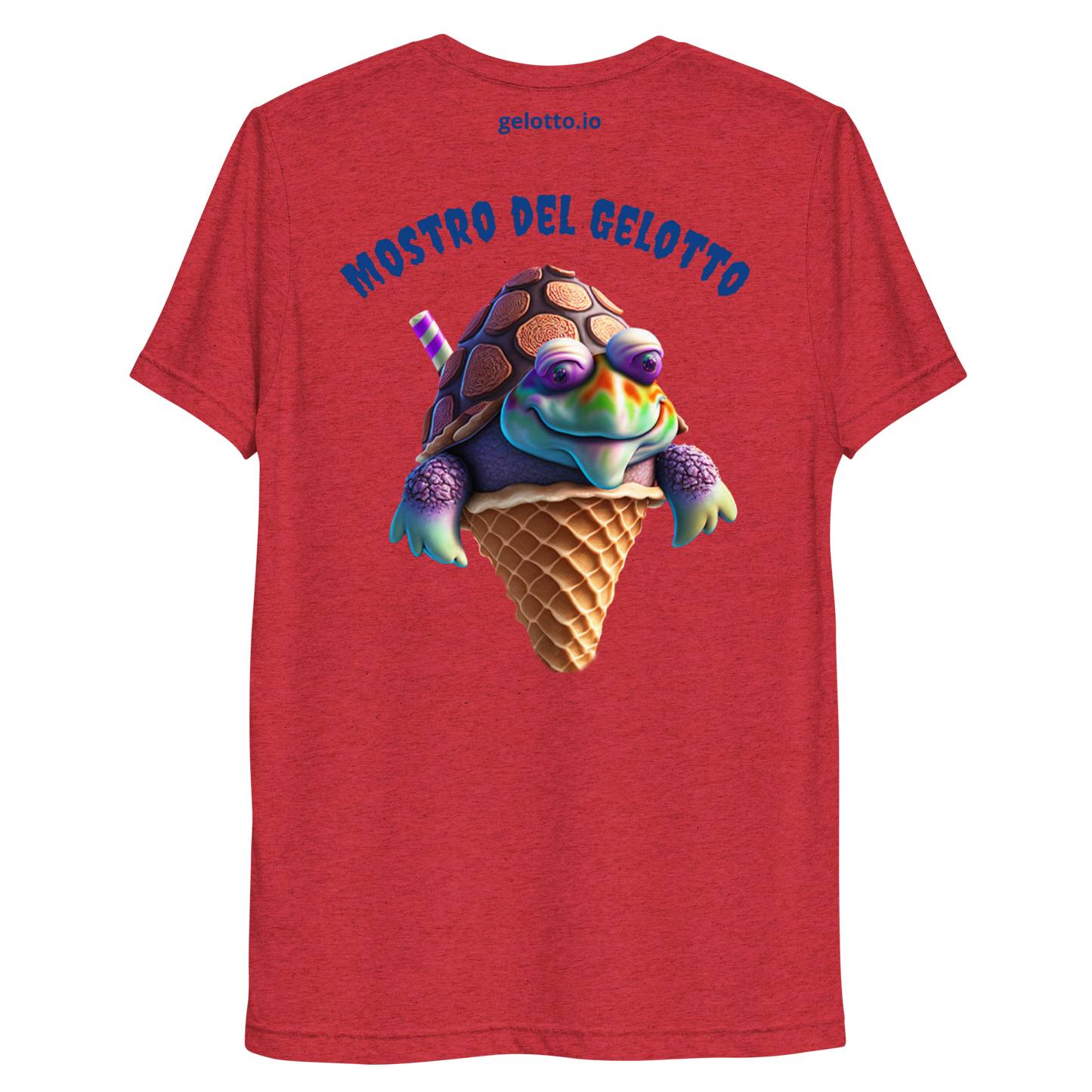Mostro del Gelotto Super-Soft Short sleeve t-shirt (Turtle)