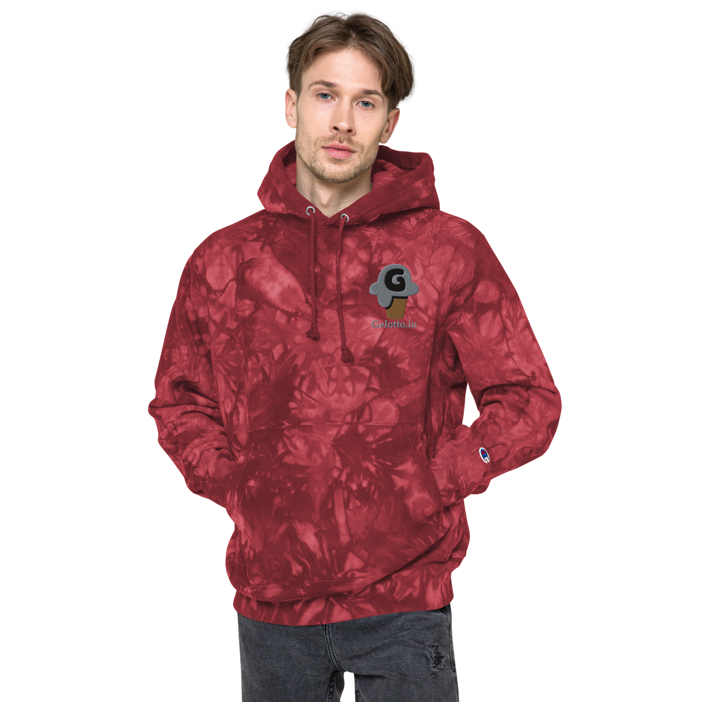 VIP Unisex Champion tie-dye hoodie