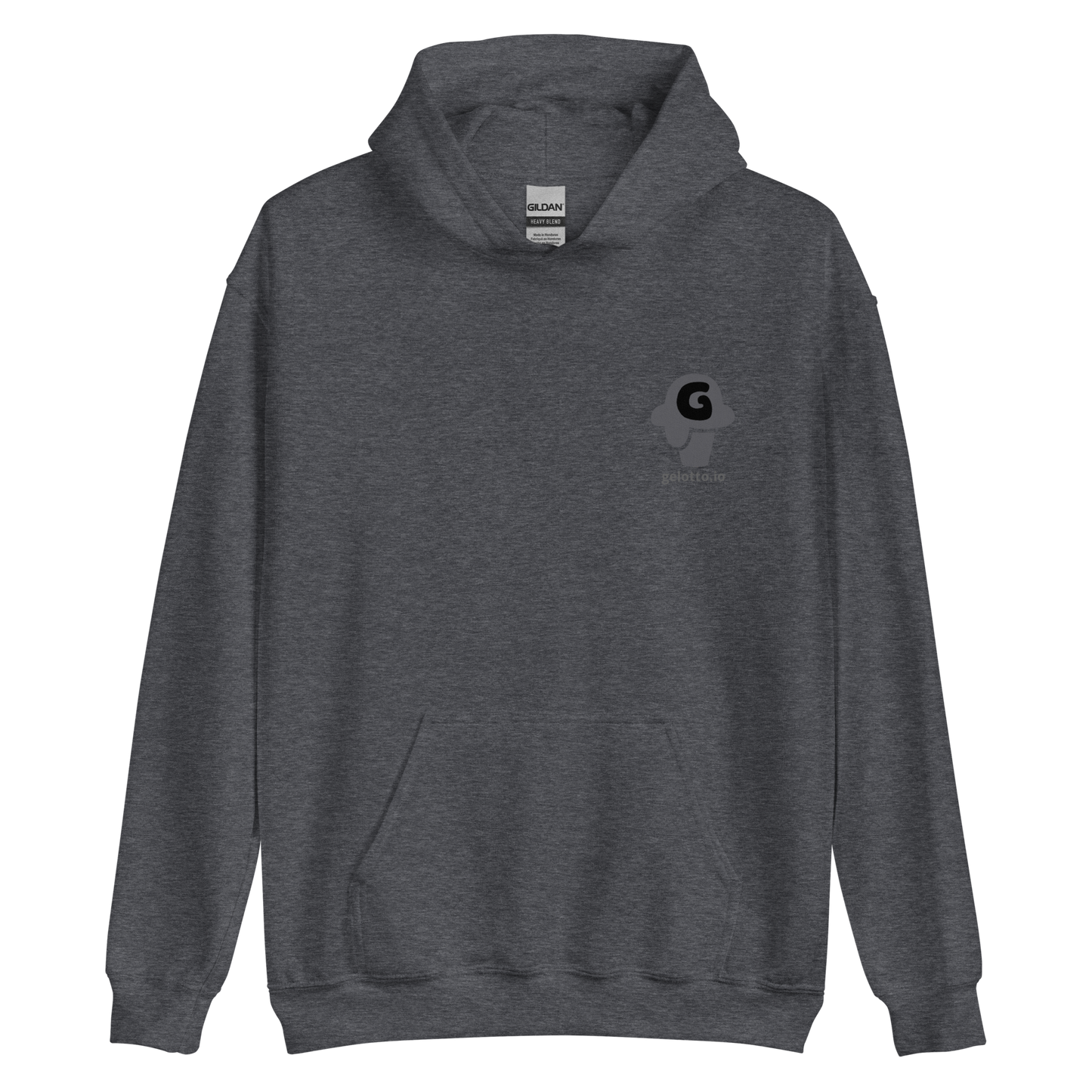 Gelotto logo Unisex Hoodie (grey and black logo)
