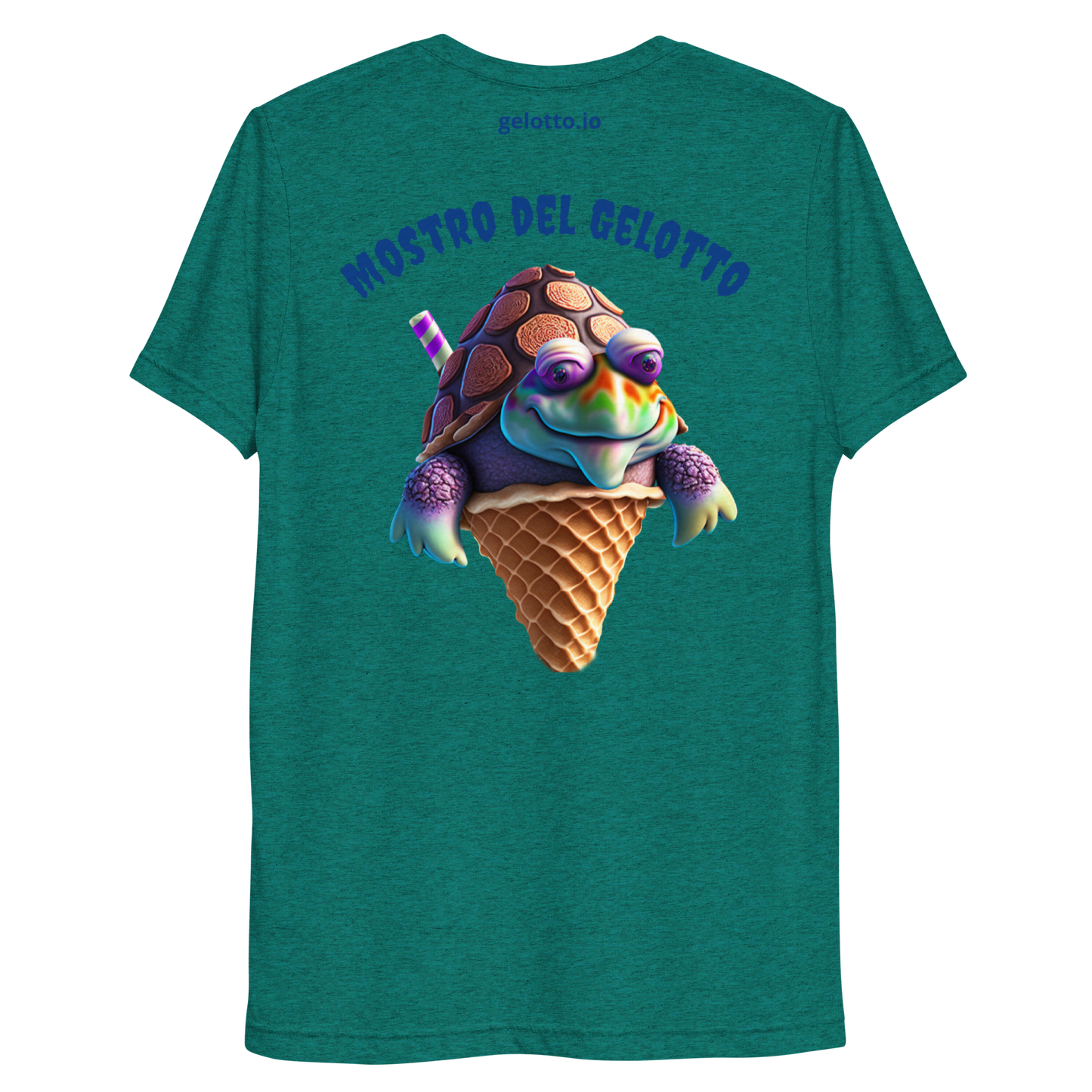 Mostro del Gelotto Super-Soft Short sleeve t-shirt (Turtle)